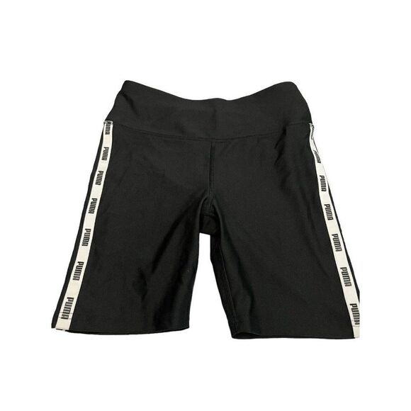Puma Bike Tights Womens Small Black Micro Tape Yoga Gym Training Activewear NWT - Picture 1 of 4